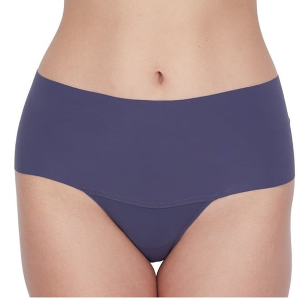 ⭐️NWT,HANKY PANK, BREATHESOFT HI-RISE THONG, Navy Blue, Size Small - Picture 1 of 14